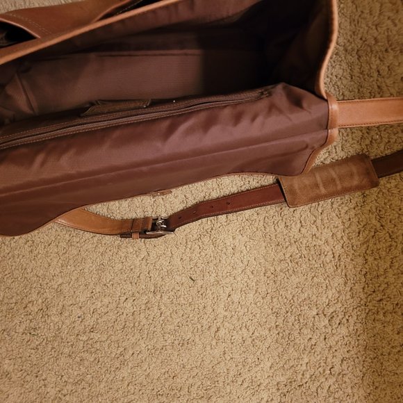 Vtg Coach 6457 British Tan Lexington Lap Top Work Bag - Picture 4 of 12